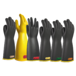 Guantes dieléctricos NOVAX clases 00 a 4 de caucho aislante para trabajos eléctricos