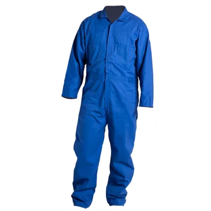 Mameluco anti arco eléctrico 26.8 cal/cm2 en tela INDURA Ultrasoft para uso industrial